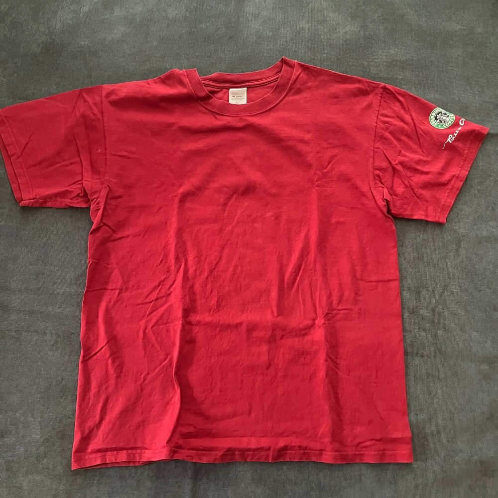 Anvil Starbuck Holiday 'Pass the Cheer' Red T (L)